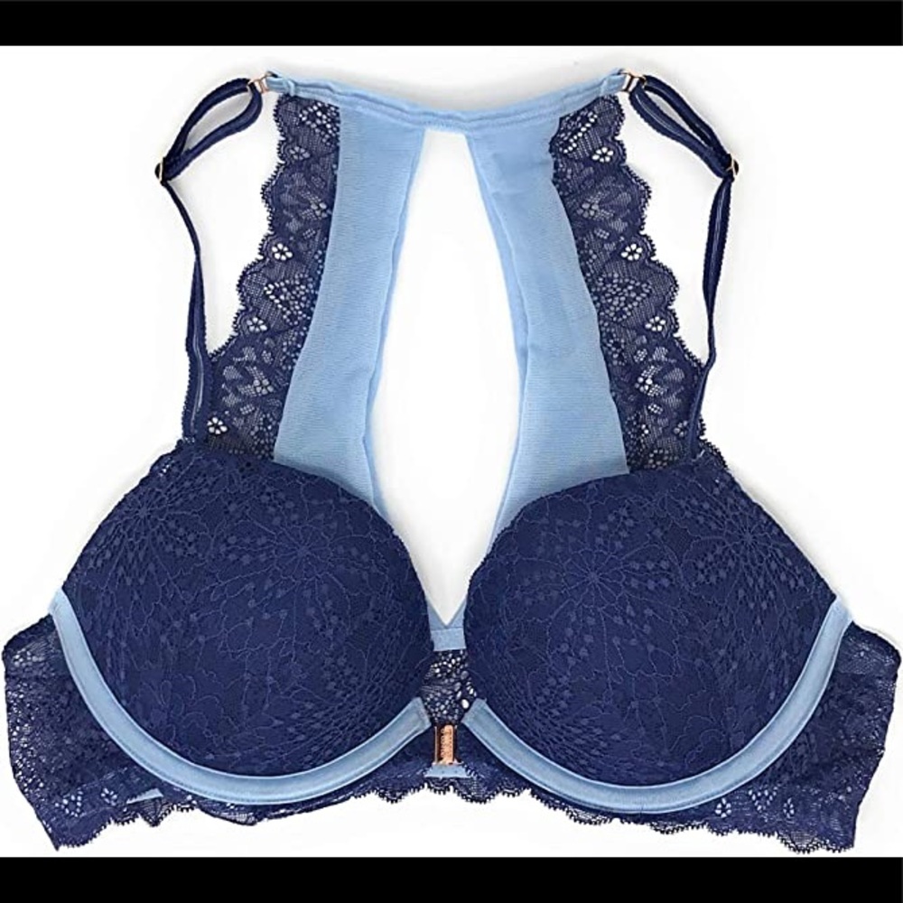 🔥SALE🔥VS PINK Date Lace Push Up Bra 34C
